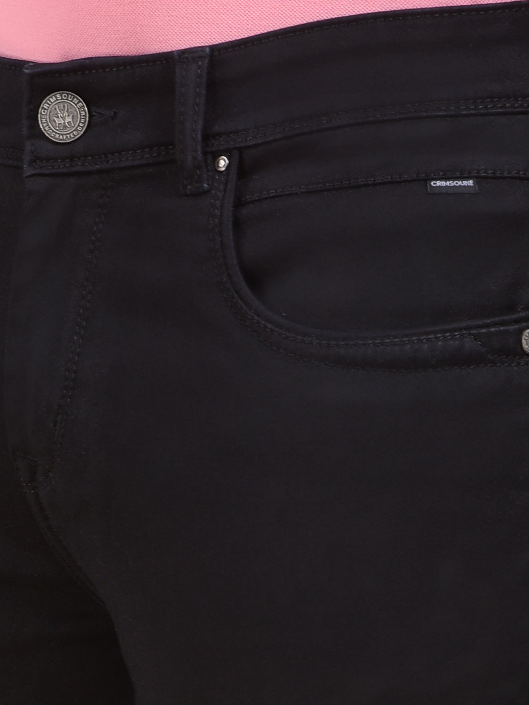 Trendy Dark Wash Black Jeans