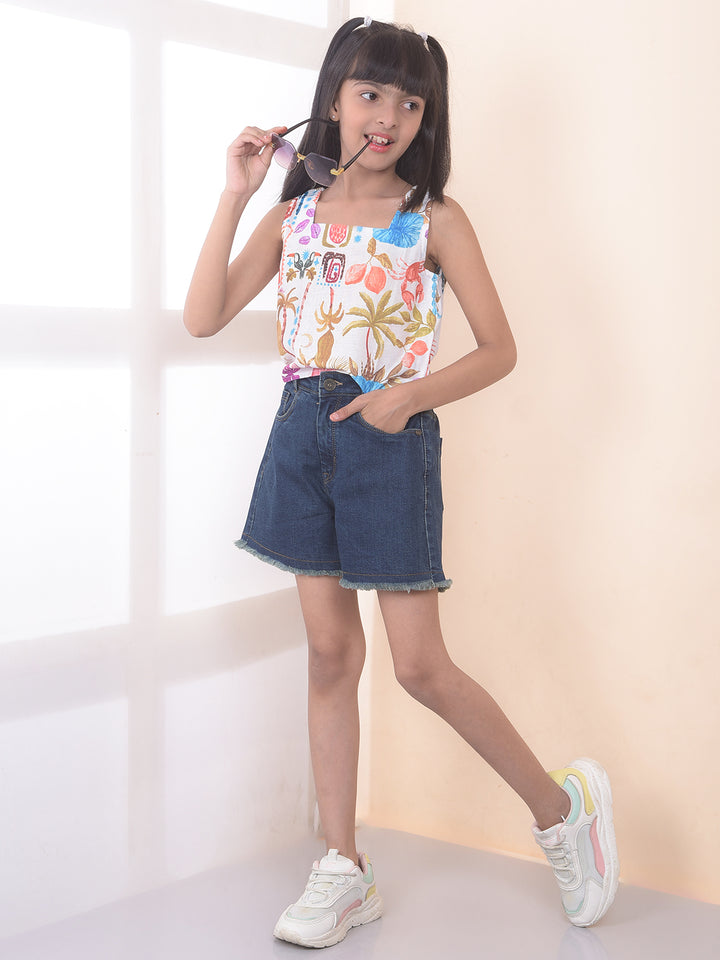 Luxe Blue Hot Pants