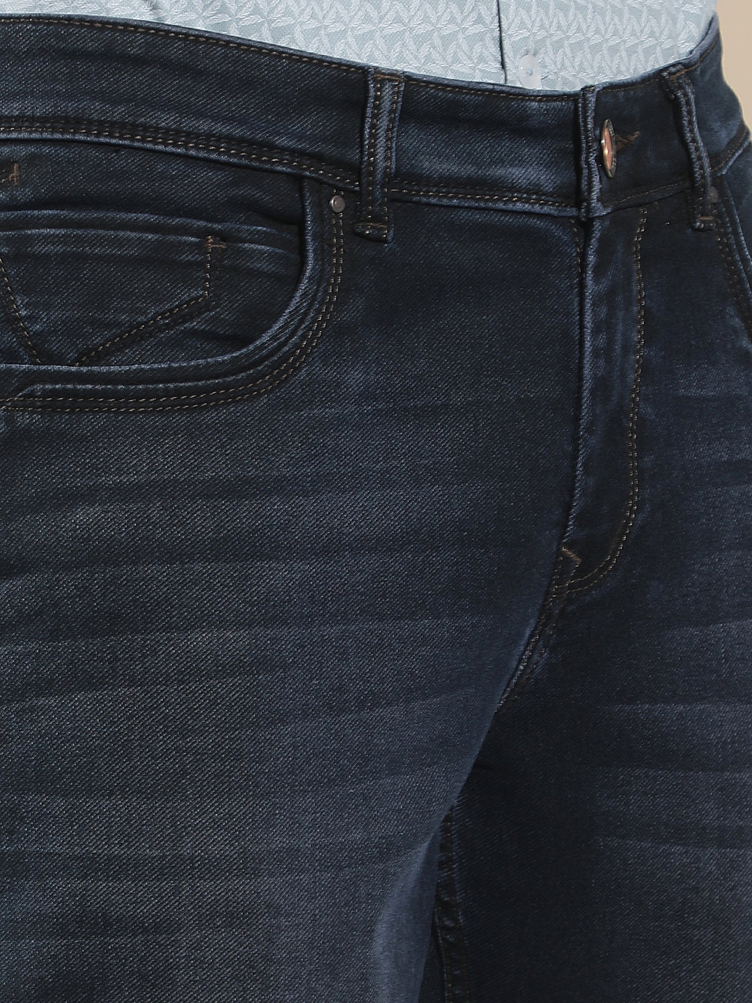 Contemporary Midnight Navy Navy Blue Jeans