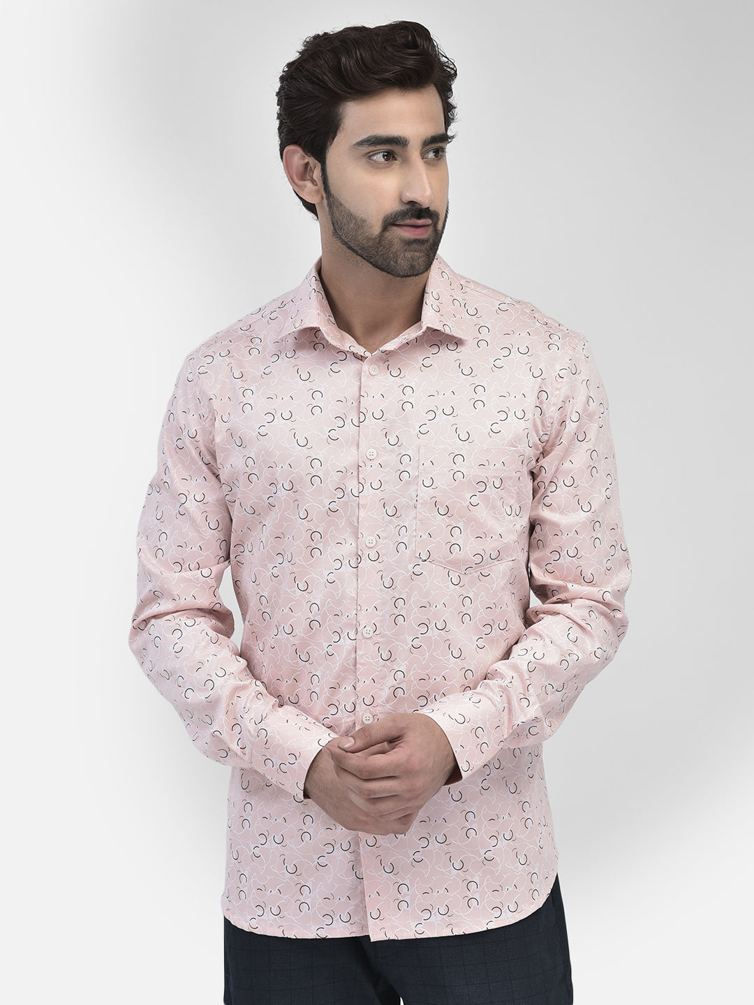 Peach Breeze Everyday Printed Shirt
