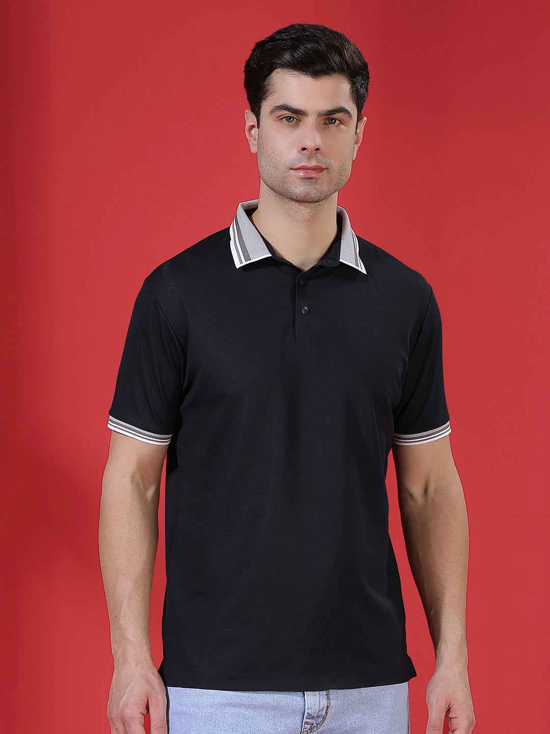 Navy Blue Classic Polo T-Shirt