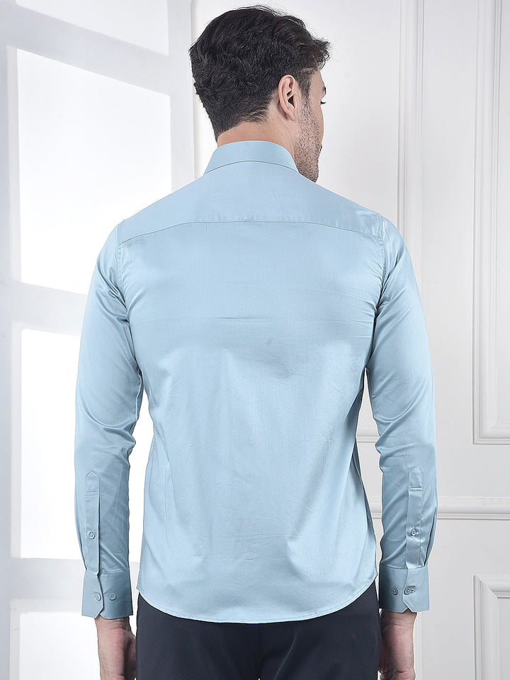 Clean Look Sky Blue Shirt