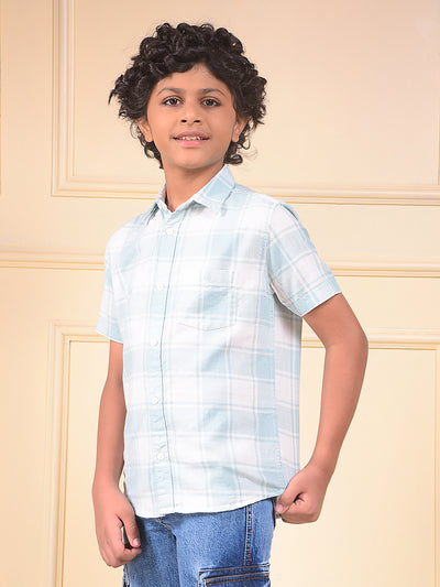 Green Checked 100% Cotton Shirt