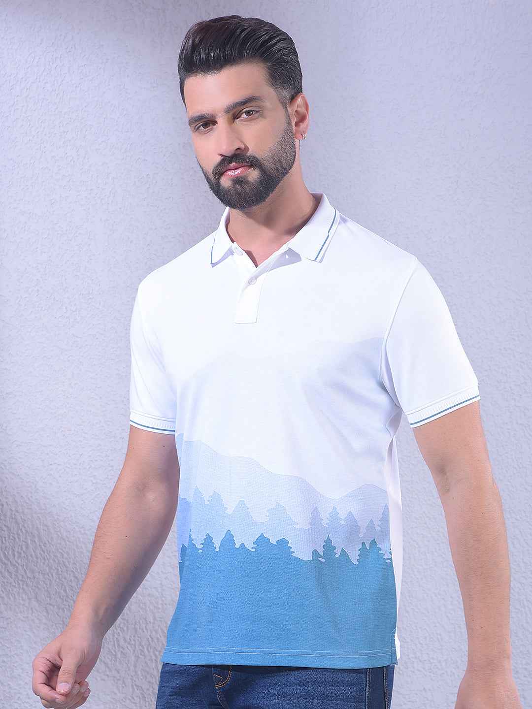 White Printed T-Shirt