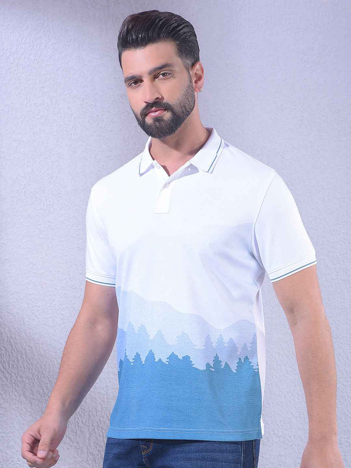 White Printed T-Shirt