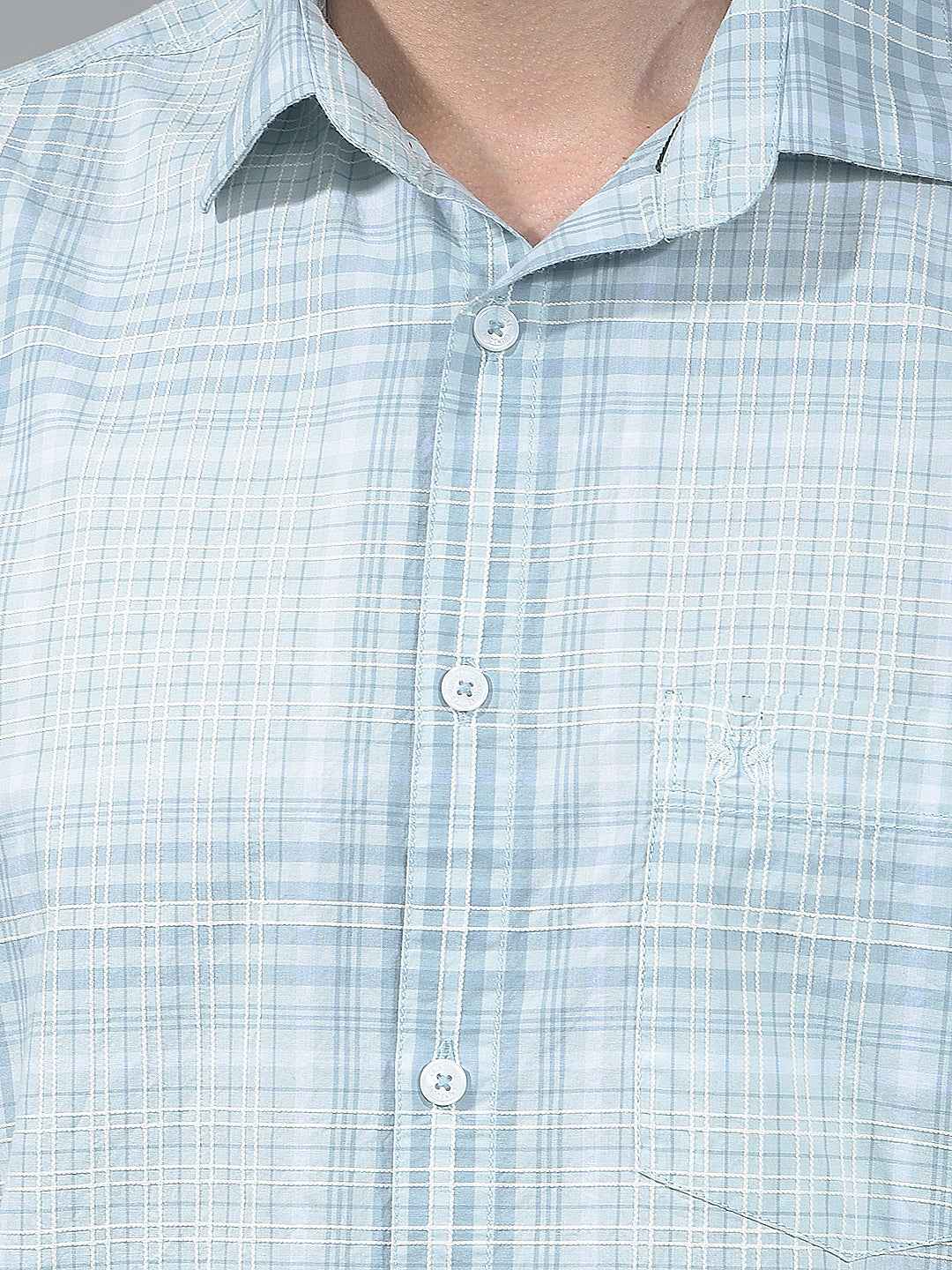 Green Checked 100% Cotton Shirt
