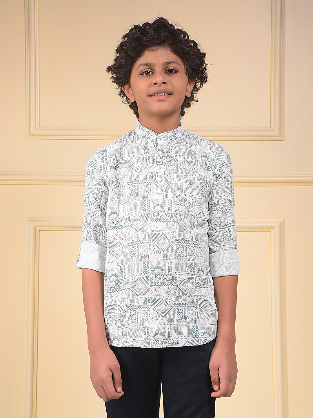 Luxe Green Printed Kurta