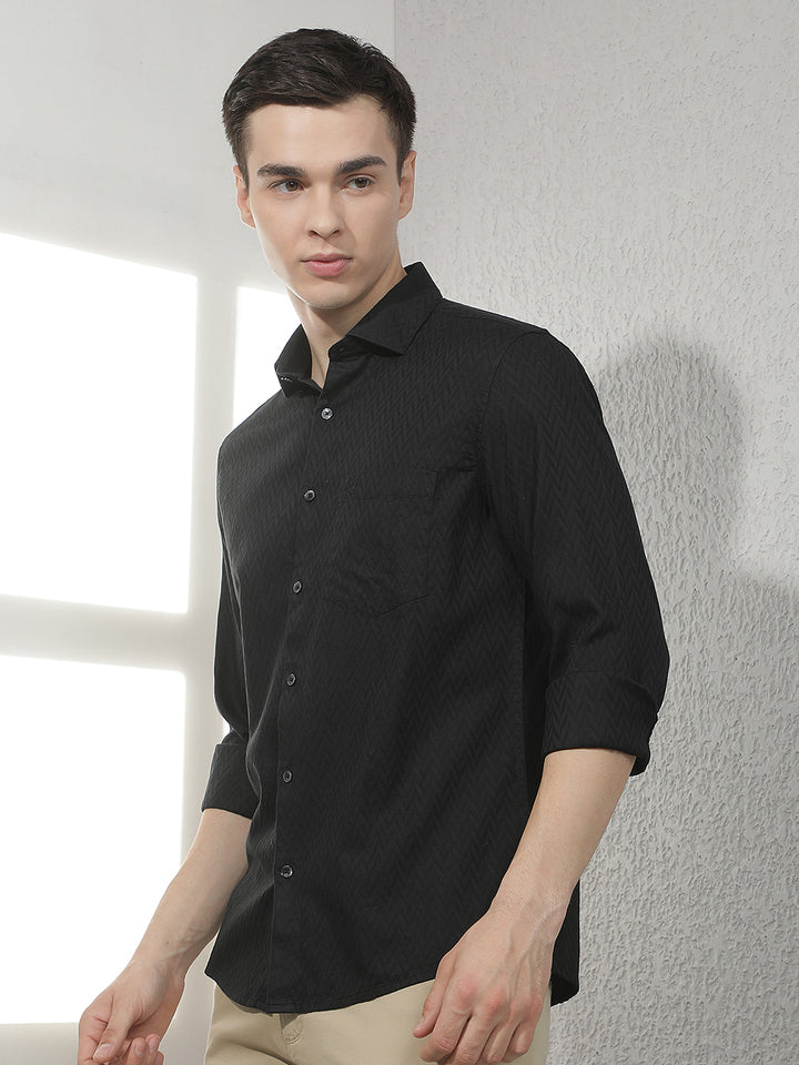 Obsidian Noir Black Shirt