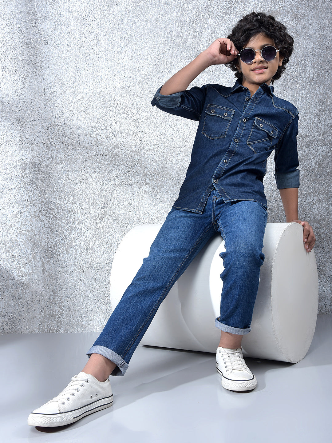 Neon Wave Cotton Shirt