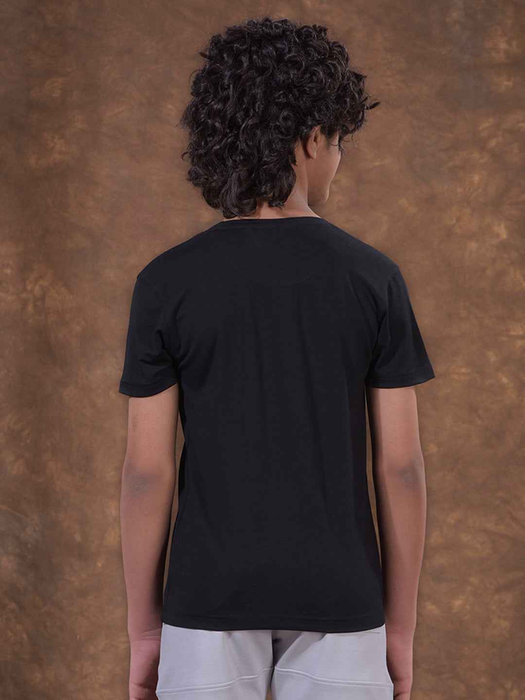 Black Graphic Print T-Shirt