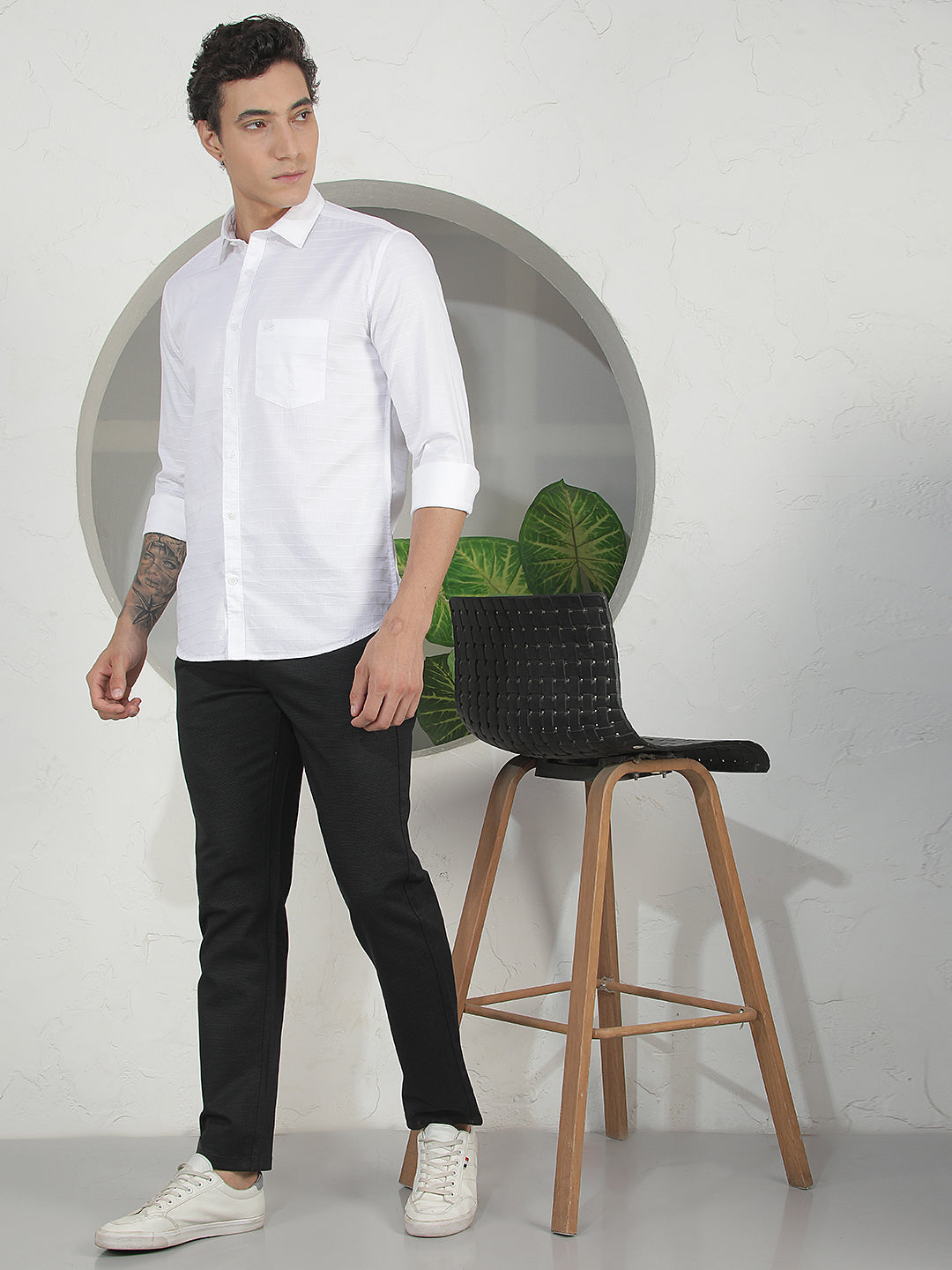 Ivory Structure White Shirt