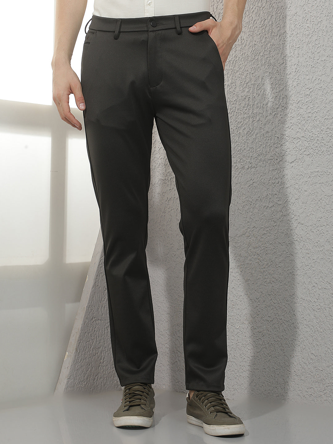Ash Fog Grey Trousers