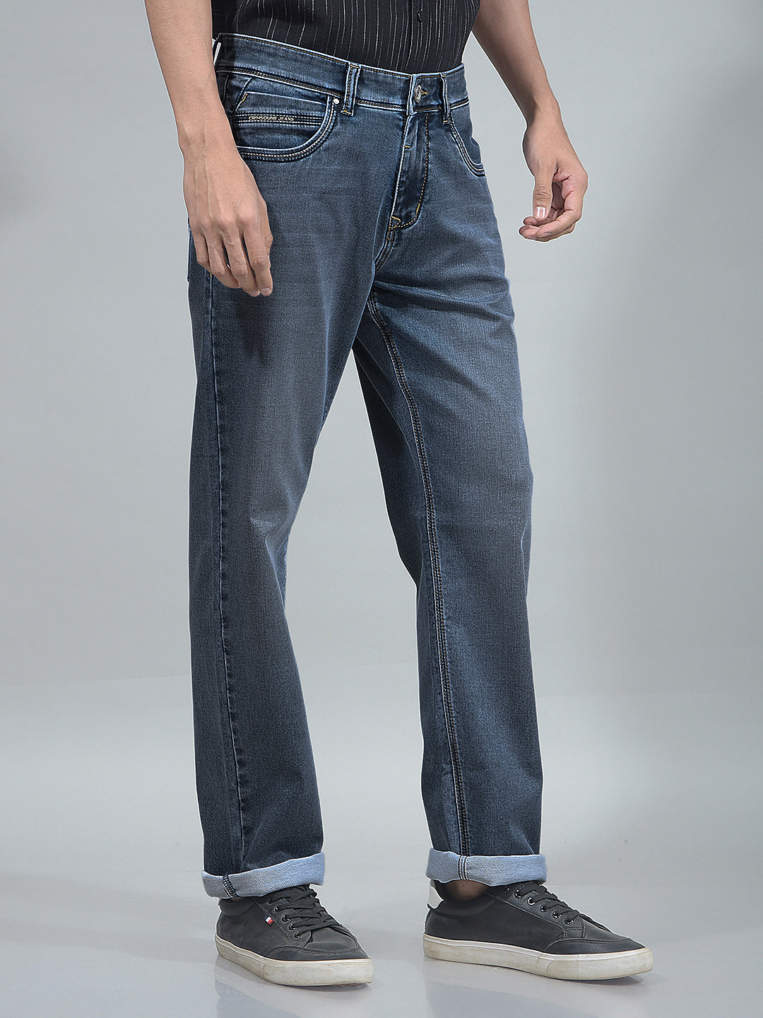 Indigo Blue Straight Jeans