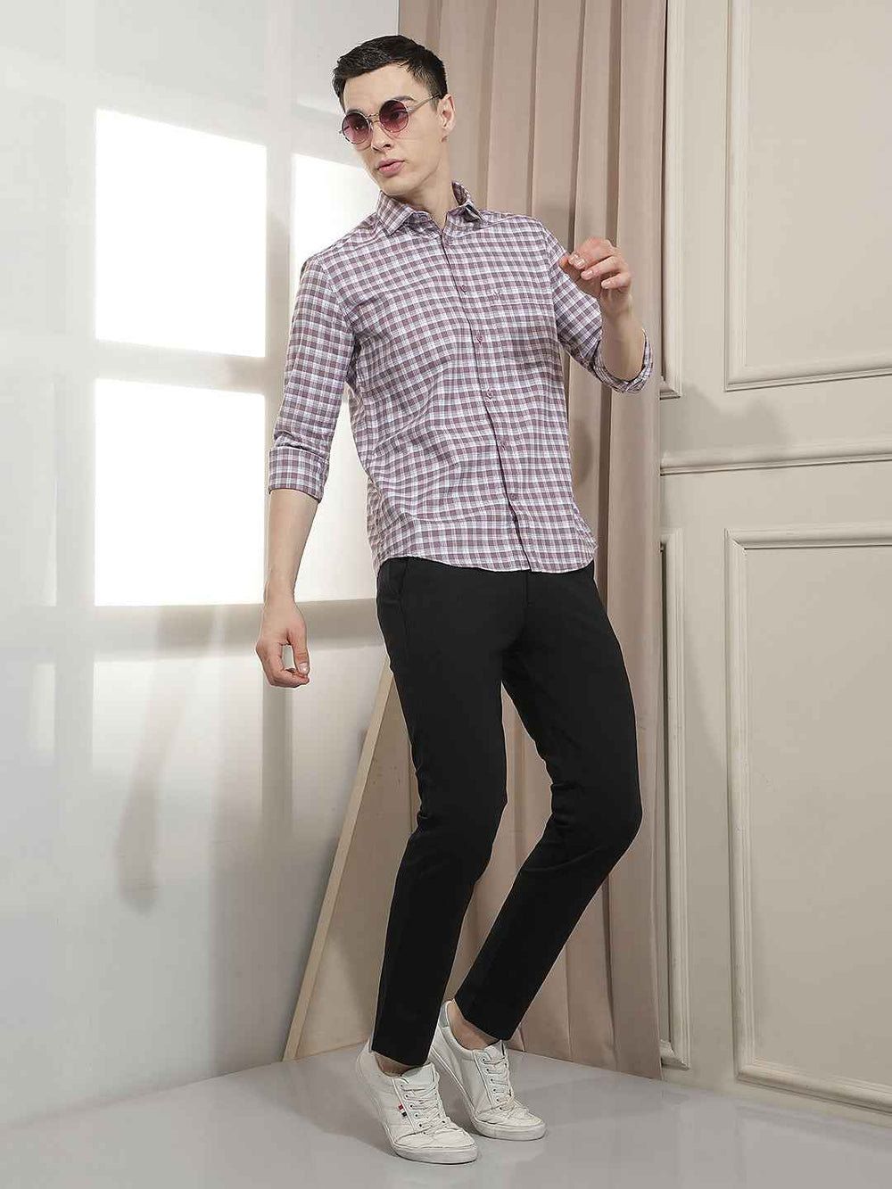 Polished Black Knit Trousers
