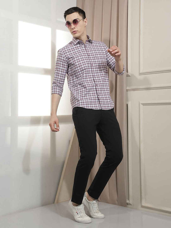 Polished Black Knit Trousers