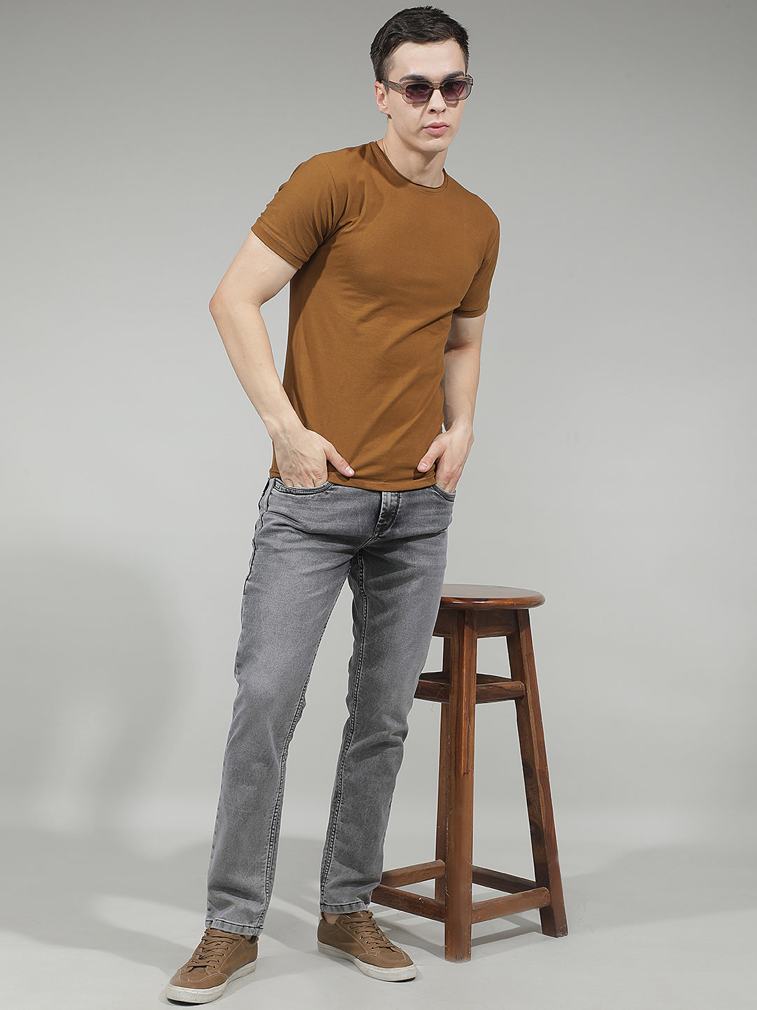 Tapered Obsidian Black Jeans
