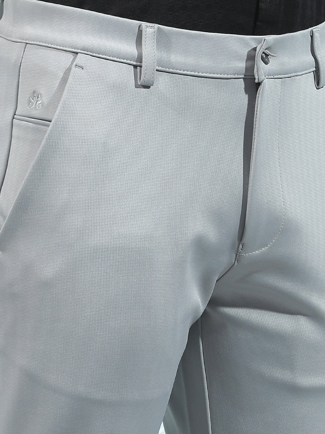 Silver Grey Knitted Trousers