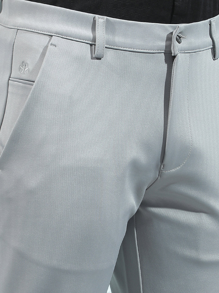 Silver Grey Knitted Trousers
