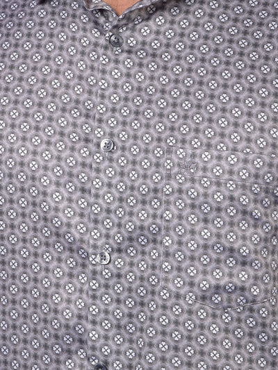 Grey Printed Shirt