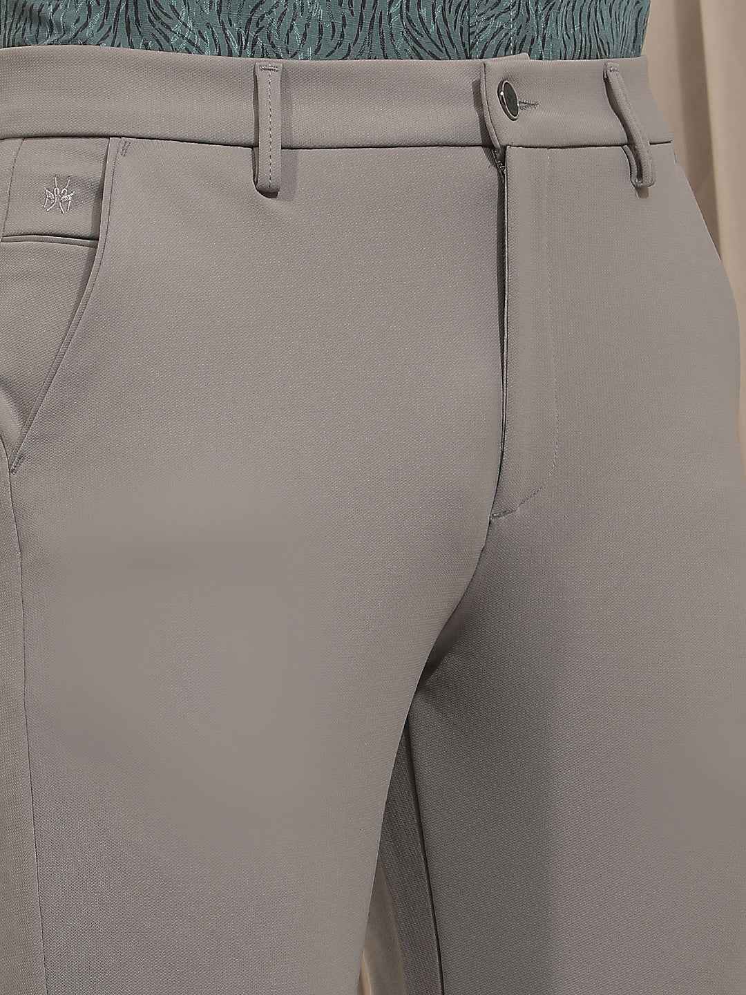 Soft Beige Knitted Comfort Trousers