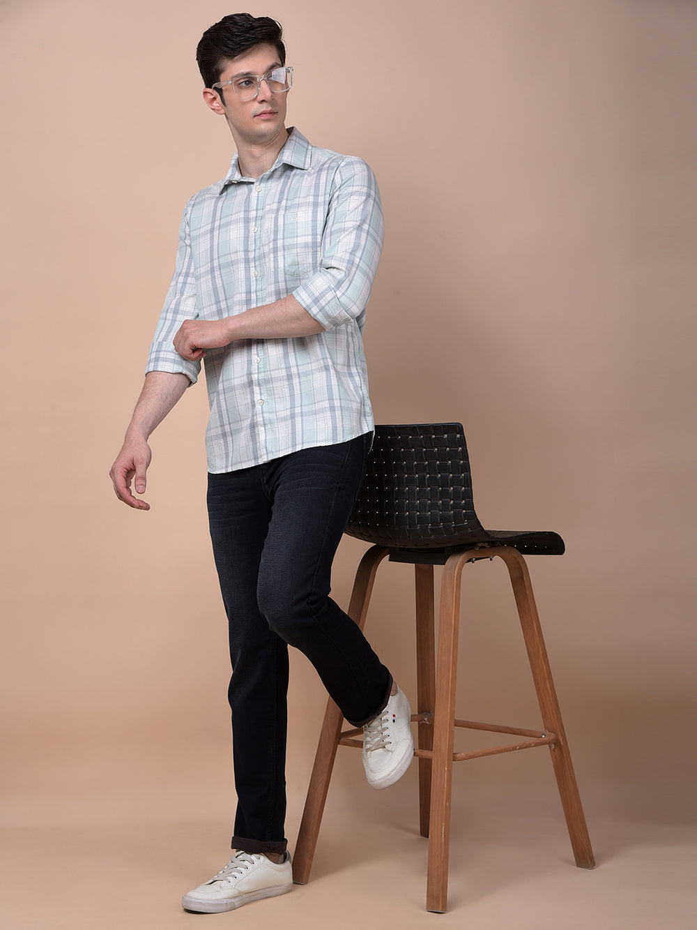Multi-Color Checked 100% Cotton Shirt