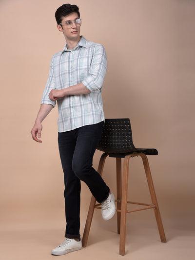 Multi-Color Checked 100% Cotton Shirt