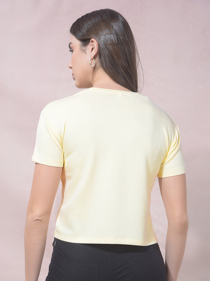 ApexCream Cropped Crew T-Shirt
