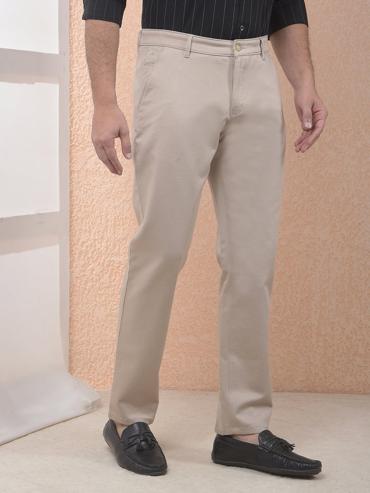 Classic Beige Casual Trousers