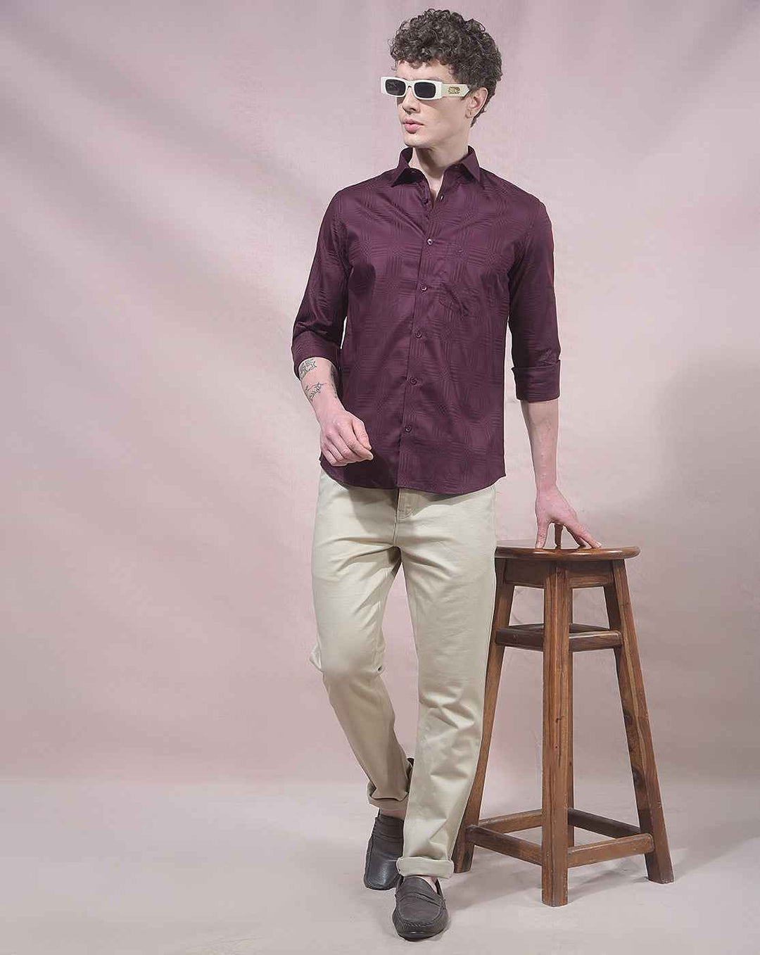 Orbit Beige Trousers