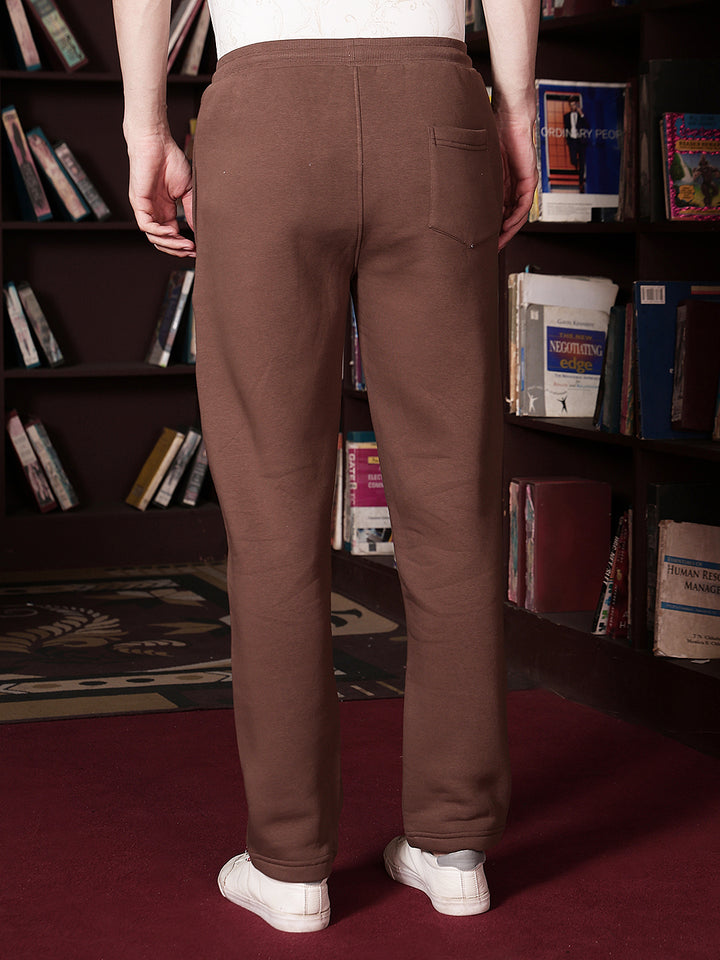Structured Cinnamon Brown Trackpants