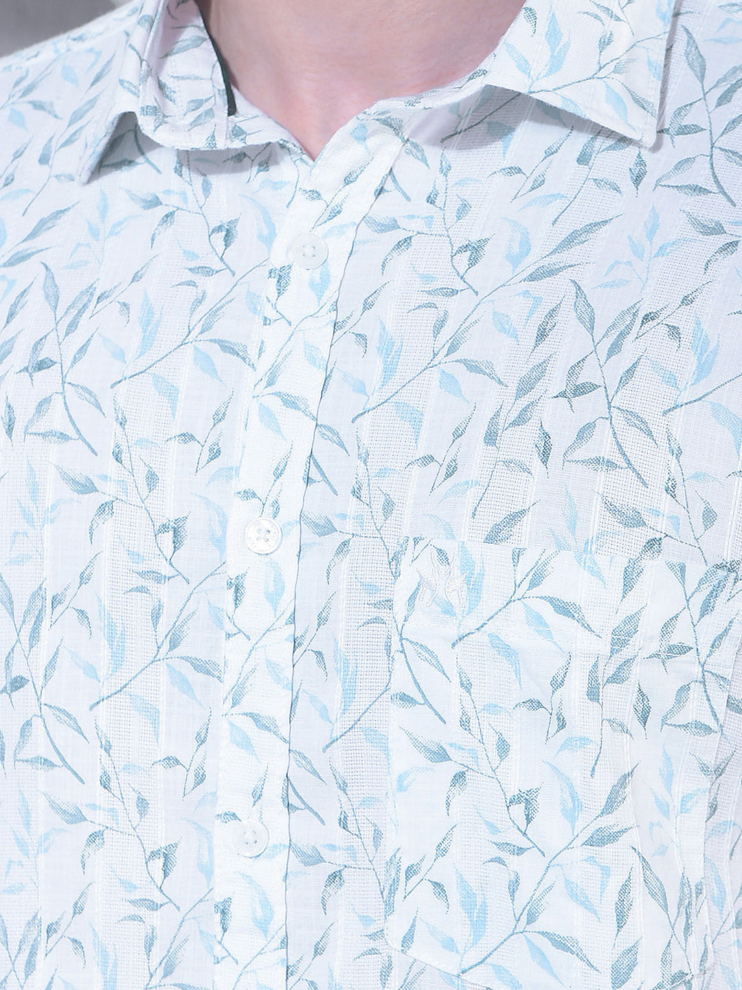 Green Floral Print Shirt