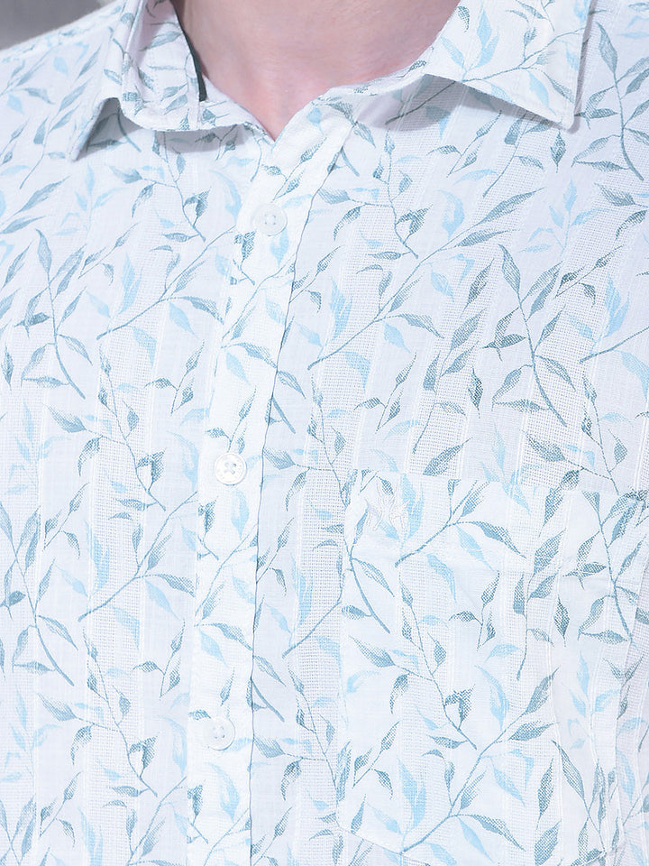 Green Floral Print Shirt