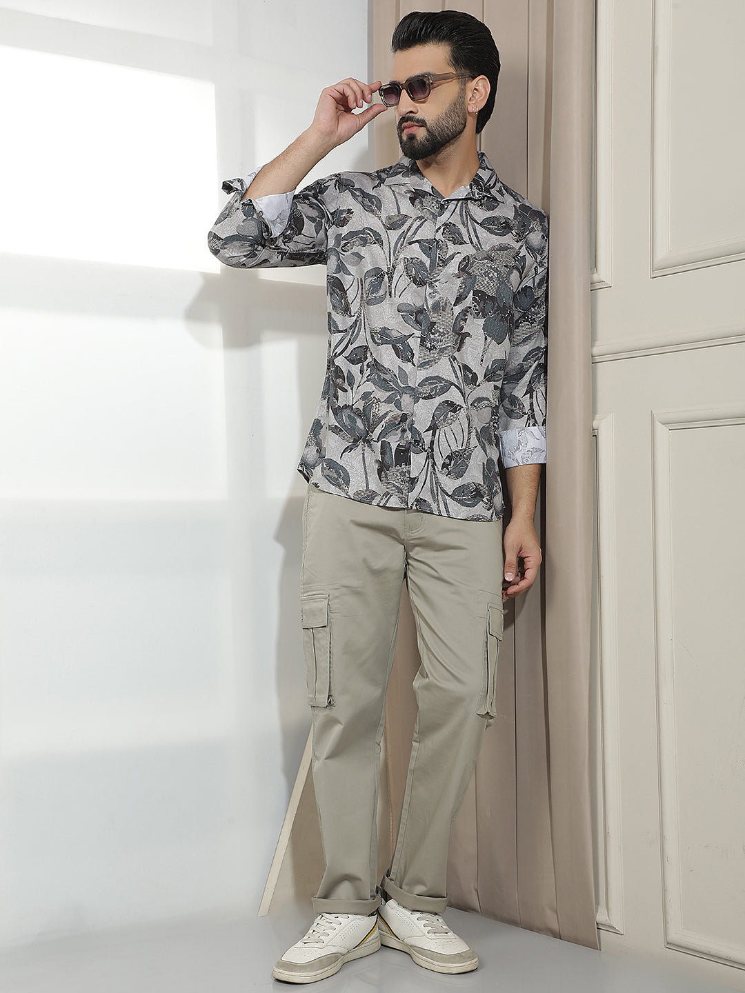 Multi-Color Floral Print Shirt