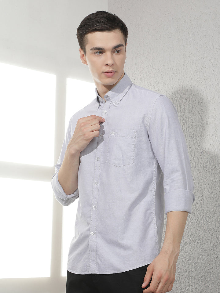 Grey 100% Cotton Shirt