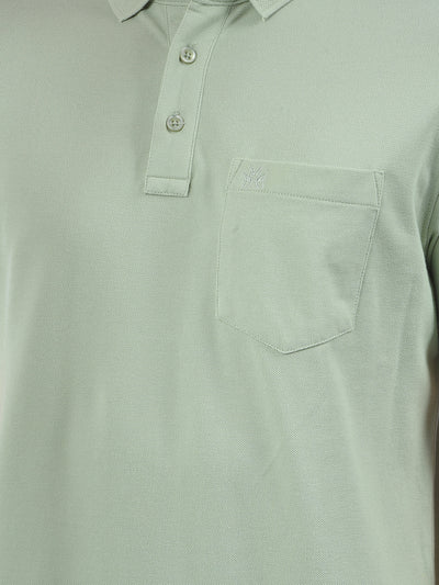 Green Polo Neck T-Shirt