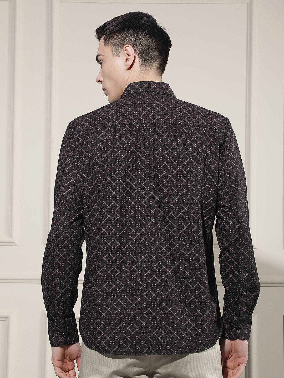 Espresso Brown Printed Shirt