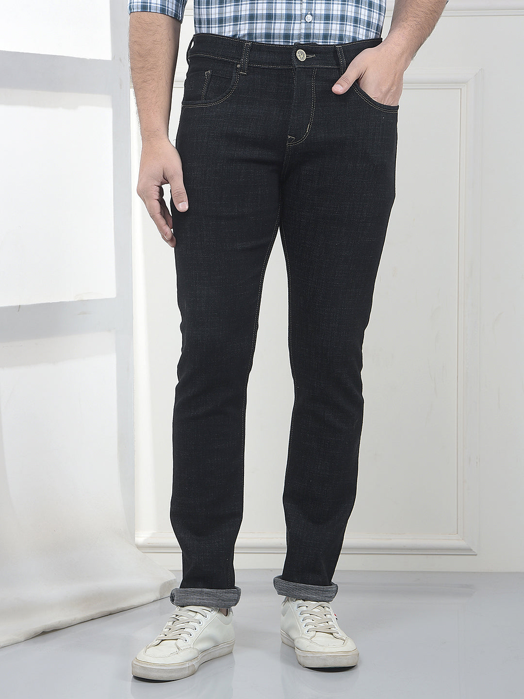Jet Black Stretch Jeans