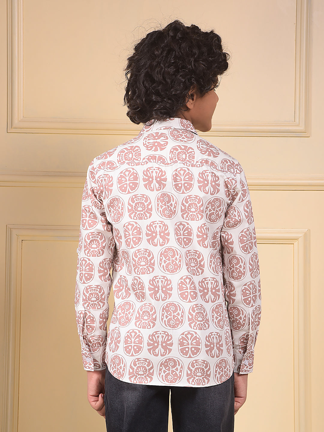 Brown Printed Shirt