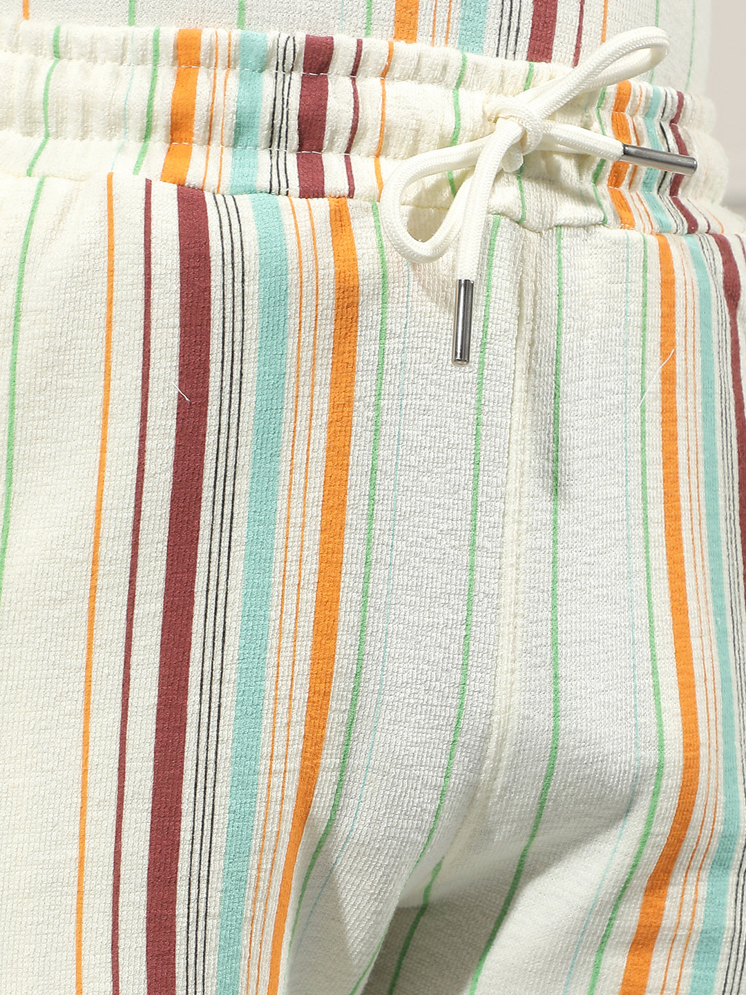Multi-Color Vertical Stripes Shorts