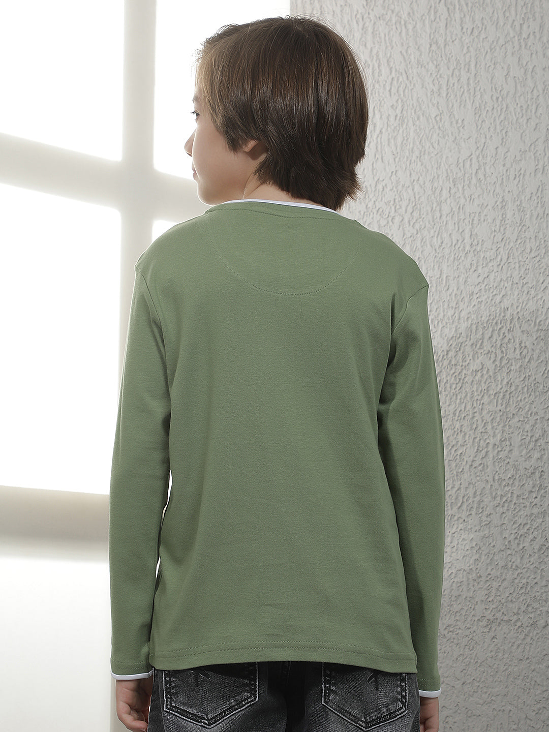 Fern Green Graphic Print 100% Cotton T-Shirt