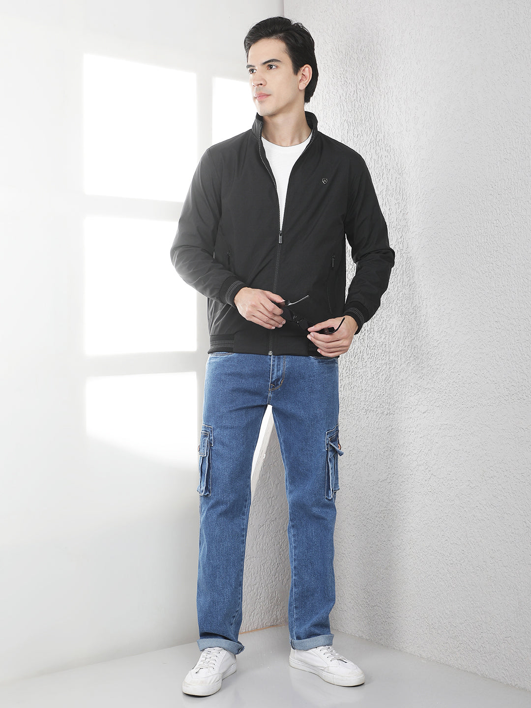 Signature Raven Black Bomber Jacket