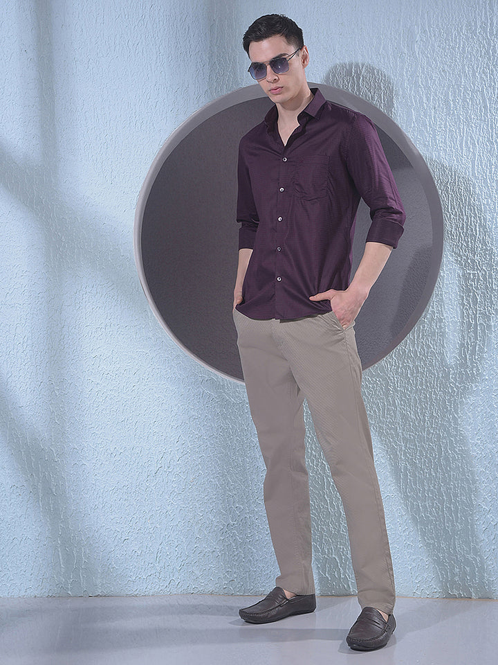 Utility Khaki Printed Trousers