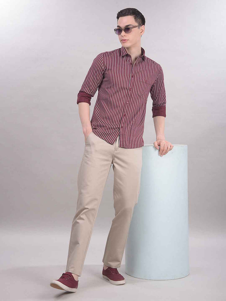 Beige Chinos Trousers