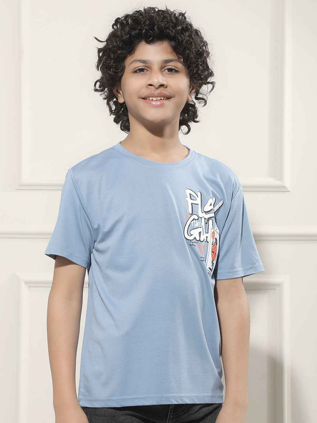 Blue Graphic Print T-Shirt