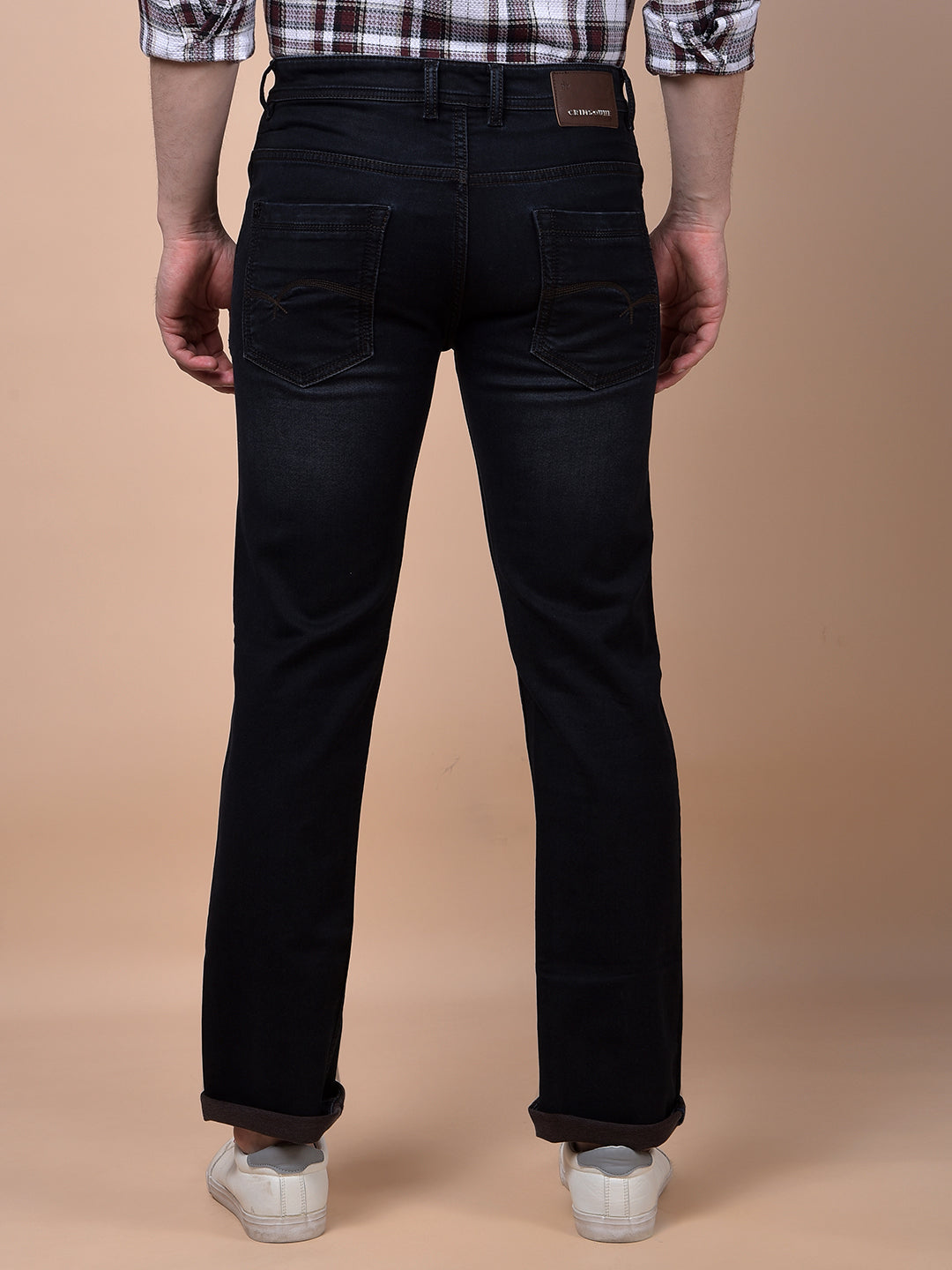 Sleek Silhouette Black Straight Jeans