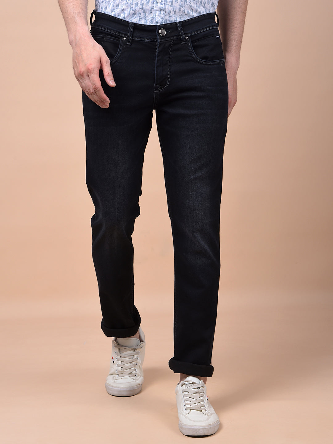 Deep Black Smooth Fit Jeans