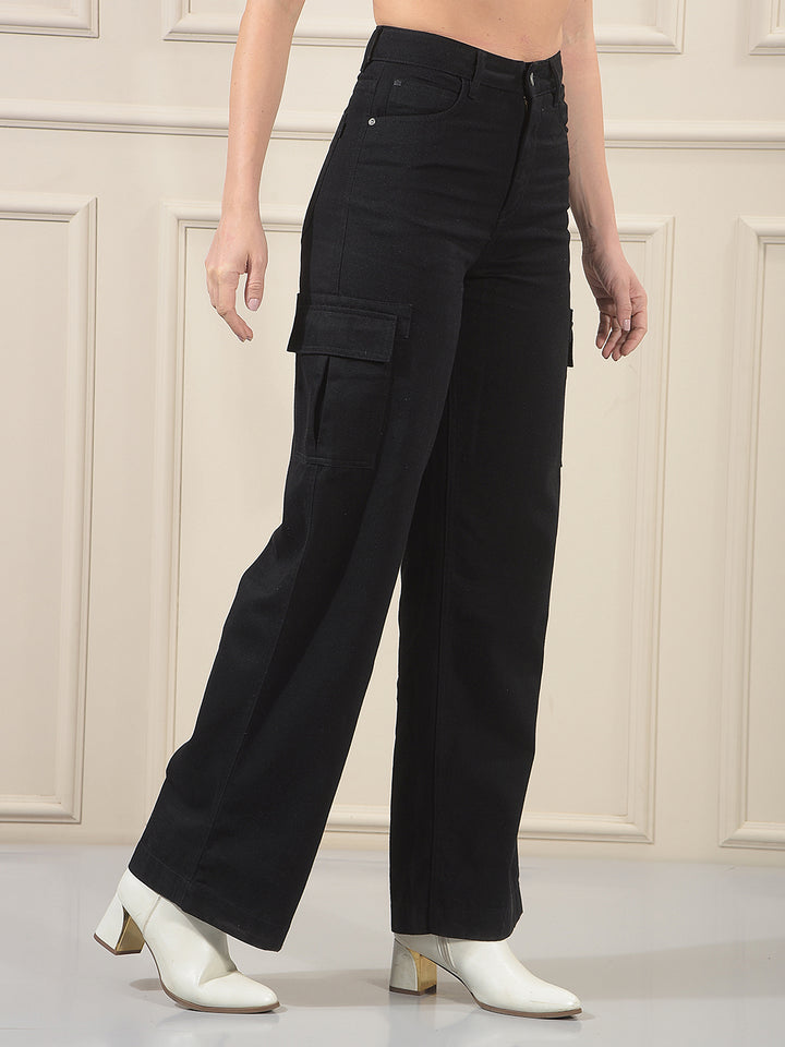 Essential Pitch Black Cargo Jeans