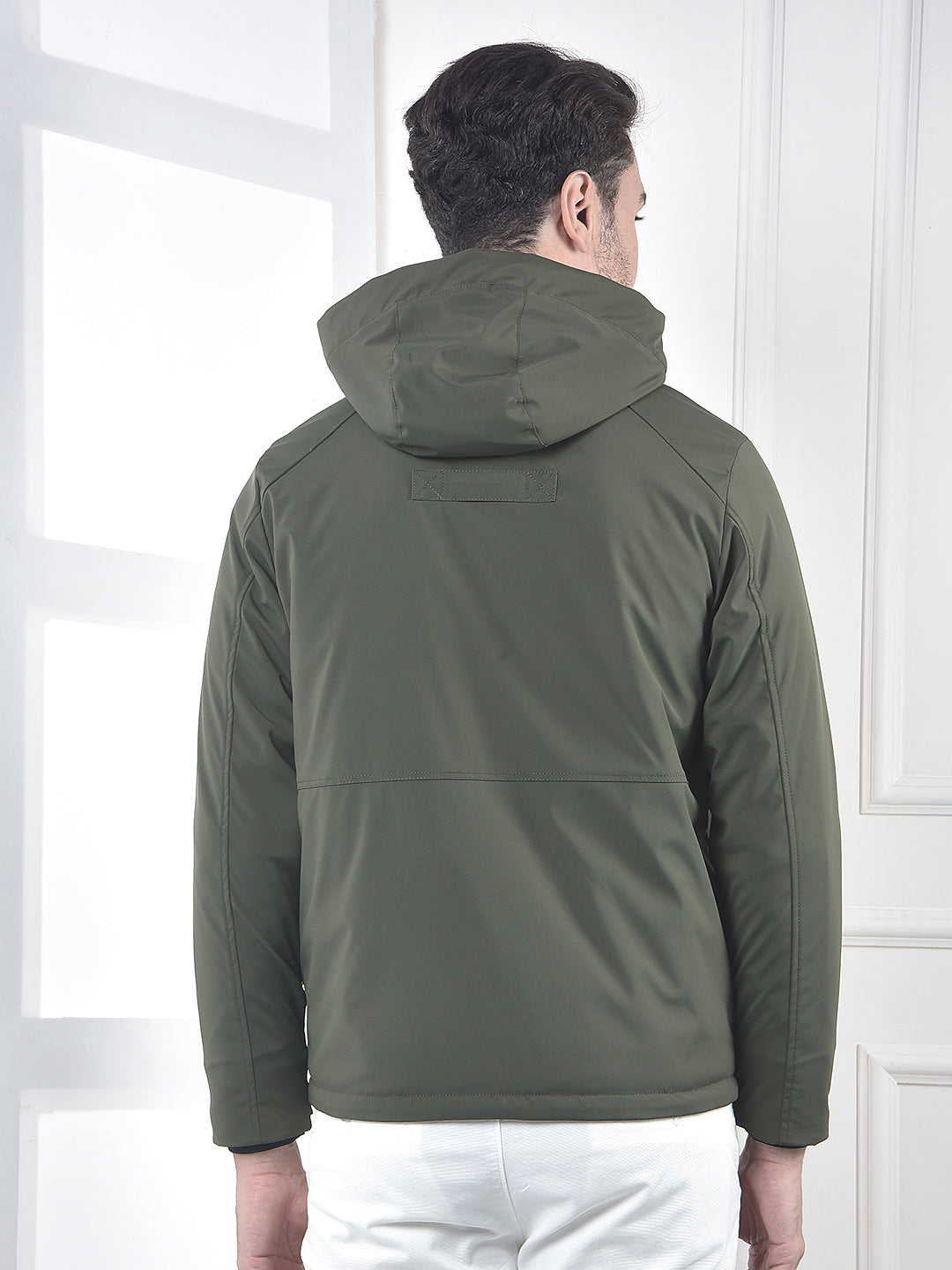 Green Hooded Puffer Jacket