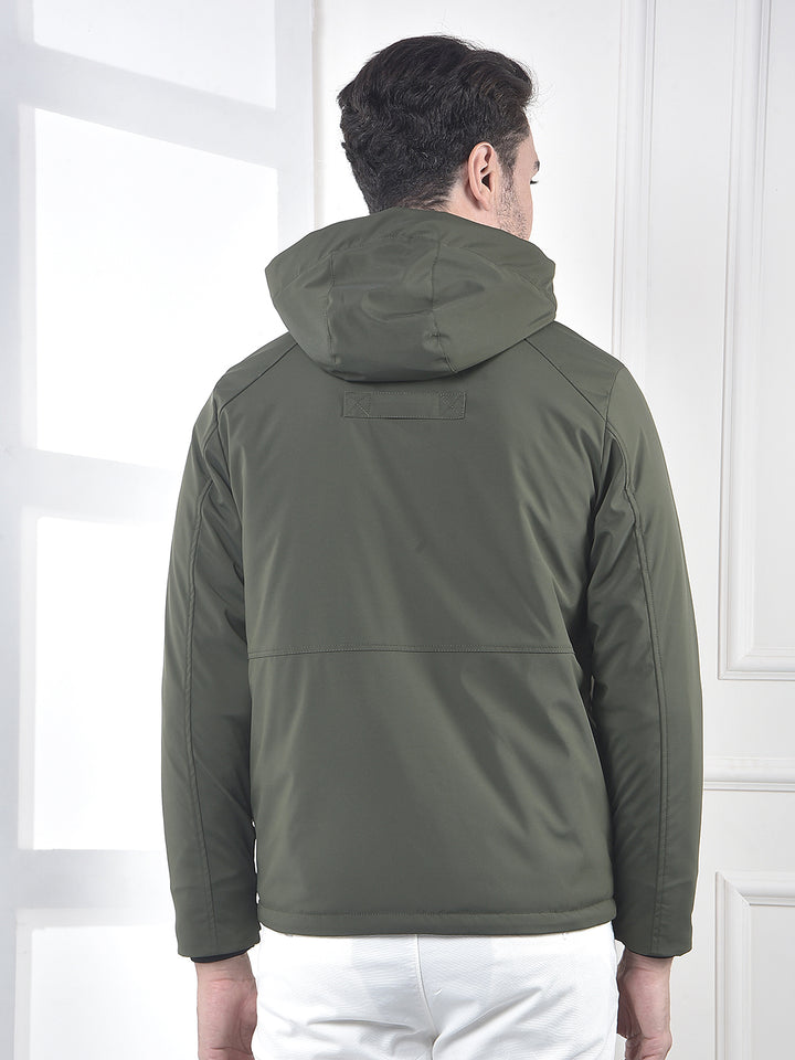 Green Hooded Puffer Jacket