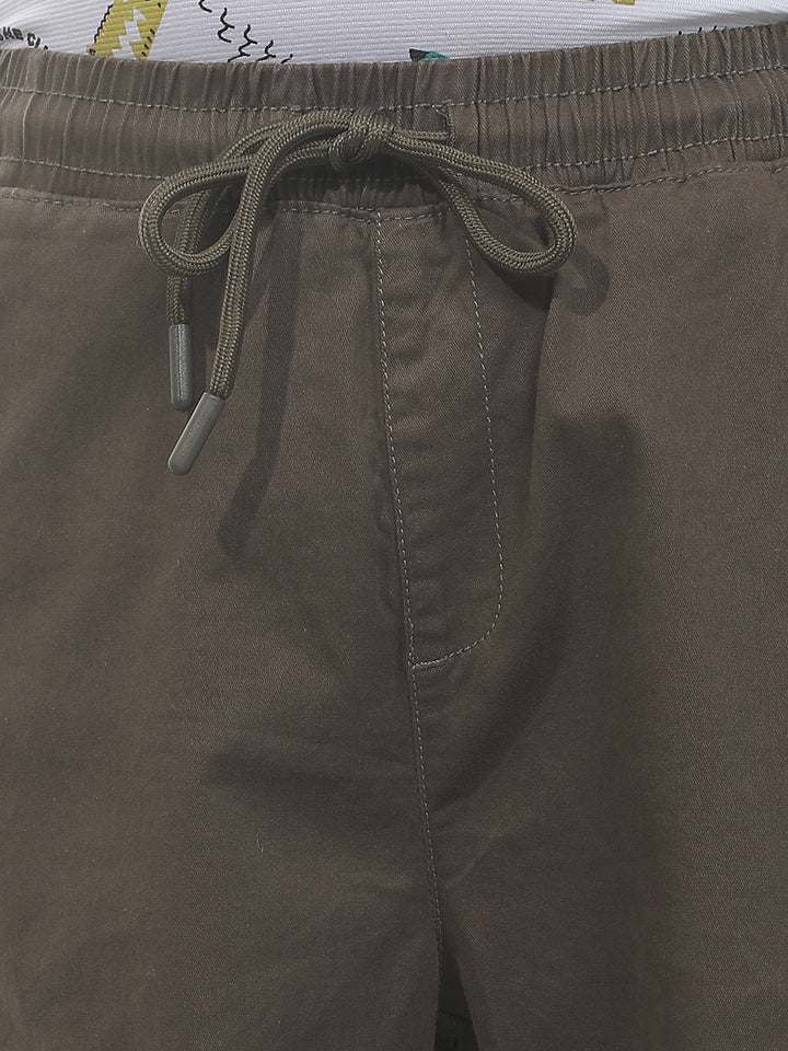 Tailored Walnut Brown Cargo Trackpants